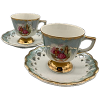 Vintage Barok Kitsch Kop En Schotels 4 Delige Set