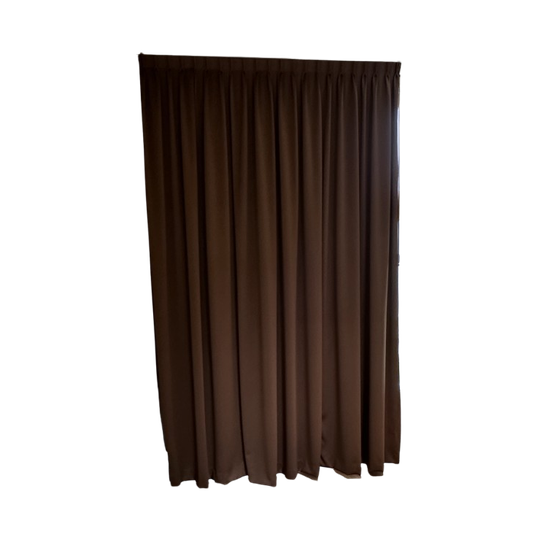 Gordijnen Verduisterend Donkerbruin Satijn-polyester 1