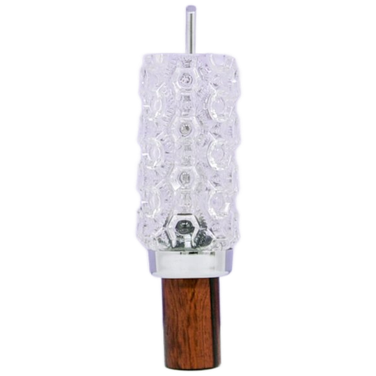 Palissander Wandlamp Glazen Kelk 1