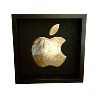 Apple Logo 23ct Goud Verguld Kunstwerk In Lijst