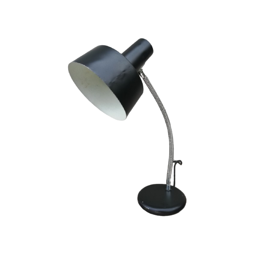 Vintage Zwarte Bureaulamp Anvia