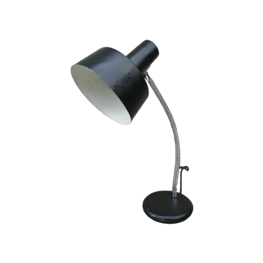 Vintage Zwarte Bureaulamp Anvia 1