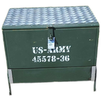 Stoere Opbergkist, Legerkist Super Tof Ook Als Salontafel. thumbnail 1