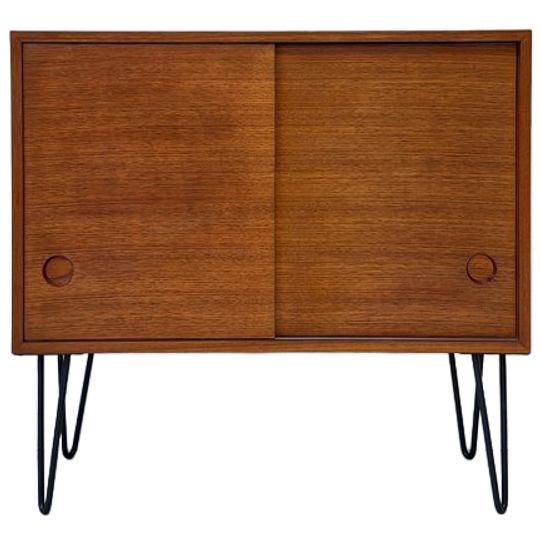 Vintage Houten Kast Met Schuifdeurtjes 1