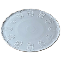 Vintage White Porcelain Serving Plate
