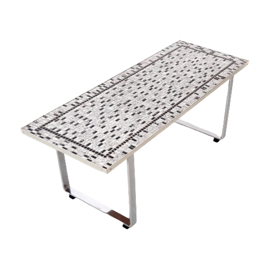 Nm32 – Salontafel Jaren 60 – Mozaïek Tegeltjes – Coffee Table 1