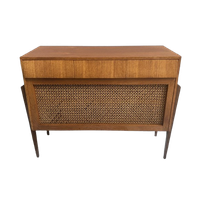 Teak Small Sideboard Webbing Front 1960s