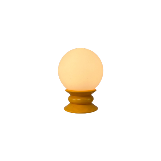 Temde Leuchten Yellow And White Glass Table Lamp Type 1 / 1970 1
