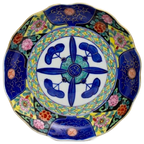 Vintage Handbeschilderd Chinees Porseleinen Diep Bord Imari thumbnail 1