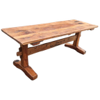 Antieke Rustieke Landelijke Massief Houten Eettafel 210 Cm thumbnail 1