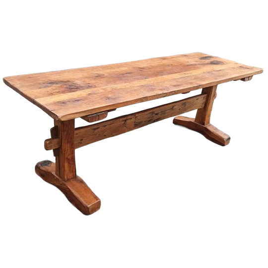 Antieke Rustieke Landelijke Massief Houten Eettafel 210 Cm 1