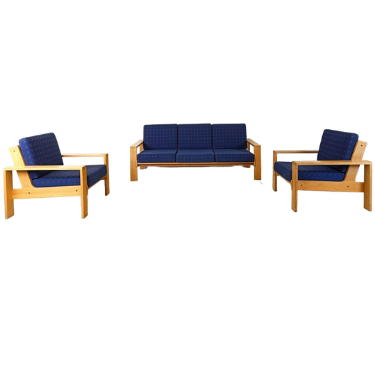 Vintage Scandinavian Sofa Set, 1970s 1