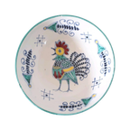 Vintage Schaal Keramiek Italy Met Haan Salade Schaal thumbnail 1