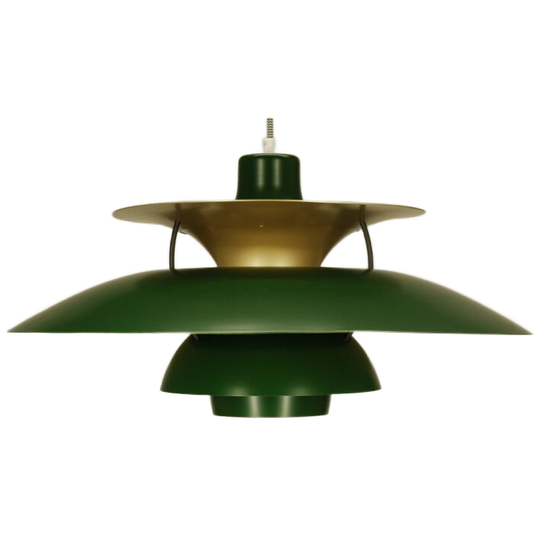 Vintage Louis Poulsen Ph5 | Poul Henningsen | Ph 5 | Restored| 'green Brass'| Authentic Danish Design 1