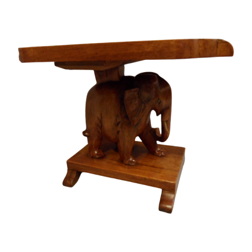 Art Deco Bijzettafel Met Olifant