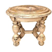 Hout Tafel In Roze / Vintage Look Salontafel/ Uniek Handbeschilderde Tafel