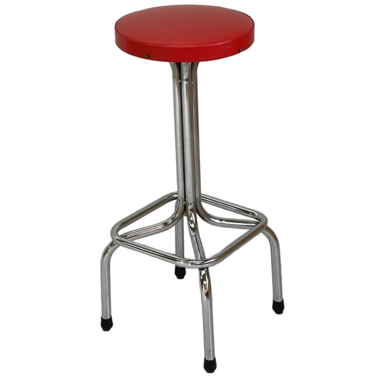 Jaren 50 Barkruk Usa Chrome & Skai Vintage 1