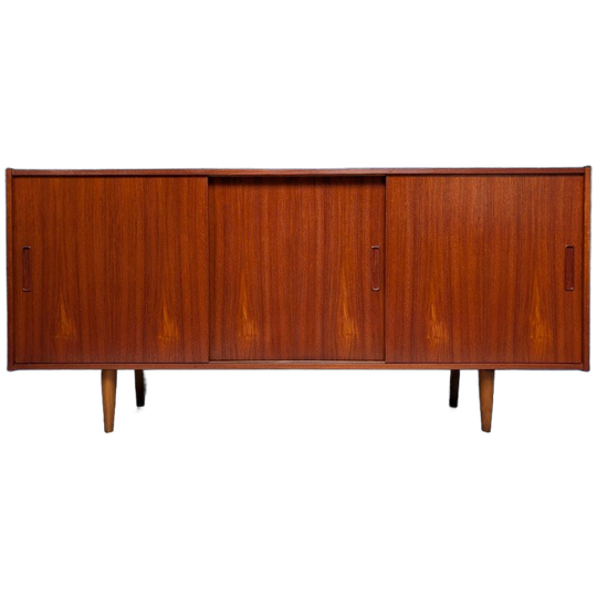 Vintage Lowboard Uit De Jaren 60, Deens Midcentury Dressoir 1