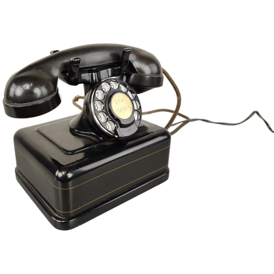 Oude Telefoon Metaal & Bakeliet 1