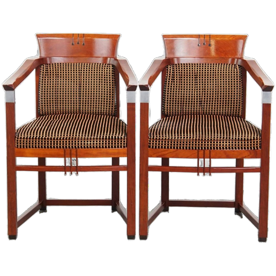 Set Van 2 Prachtige Art Deco Eetkamer/ Bijzetstoelen Van Schuitema Uit De Decoforma Serie 1