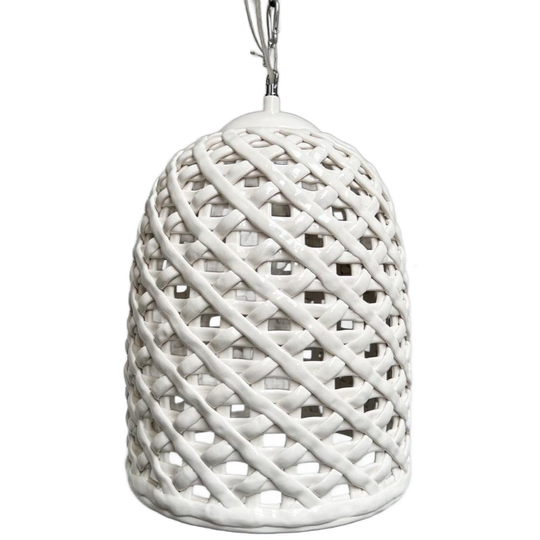 Porseleinen Woven Hanglamp Van Pols Potten (nieuw), Na 2000 1