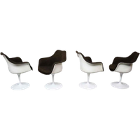 Set Of Four Swivel Tulip Chairs By Knoll International