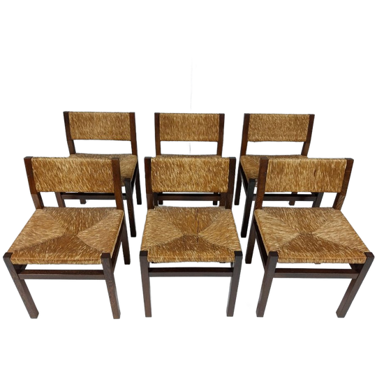 6 X Vintage Se82 Martin Visser Stoelen, Jaren 60 1