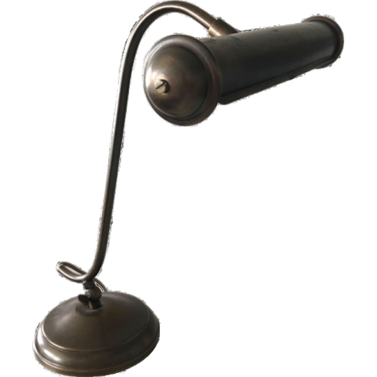 Leuke Vintage Metalen Bureaulamp Metaal Messing Kleur 1
