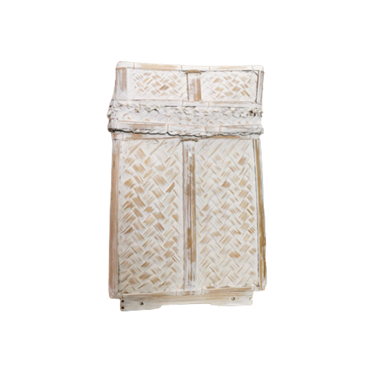 WIT Gevlochten Decoratief Of Opbergmandje Whitewashed Yvonne Kwakkel 1