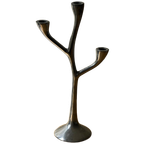 Vintage Italian Branch Aluminum Candlestick thumbnail 1