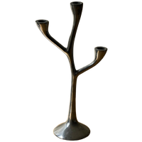Vintage Italian Branch Aluminum Candlestick