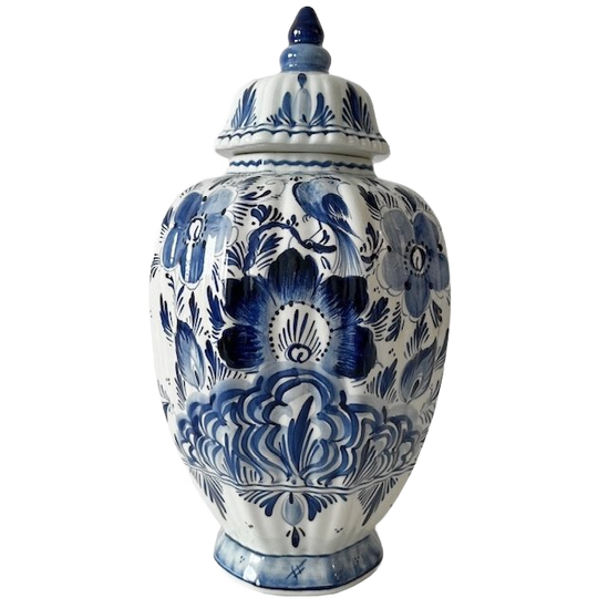 Vintage Delftsblauwe Dekselpot Delfts Blauw 1