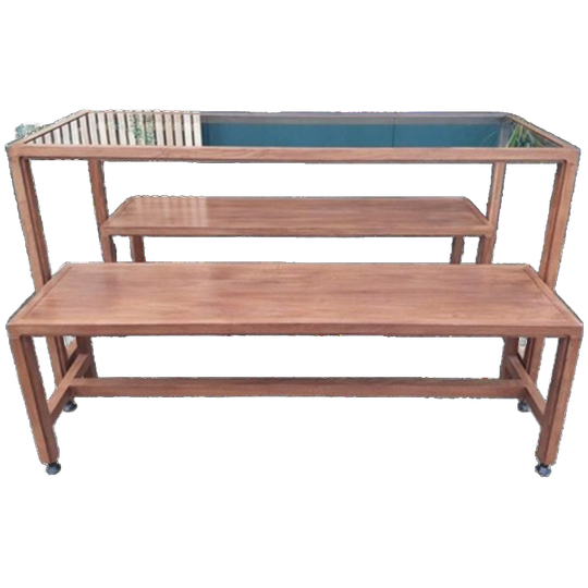 Hoge Glazen Tafel Presentatietafel Winkeldisplay Toonbank 1