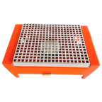Vintage Rechaud Brabantia Warmhoudplaatje Oranje 1970’s thumbnail 1