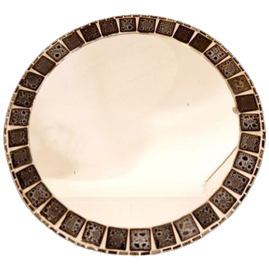 50's Vintage Ronde Spiegel Mozaique Jaren 50 Fifties 1