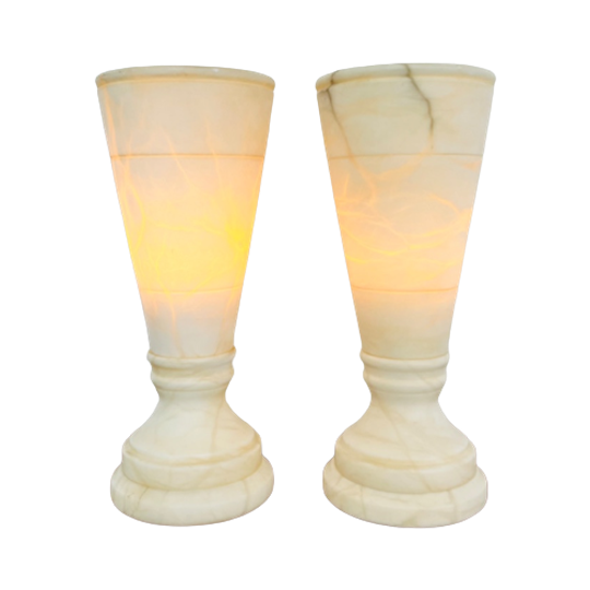 Set Vintage Albasten Lampen Spanje 1