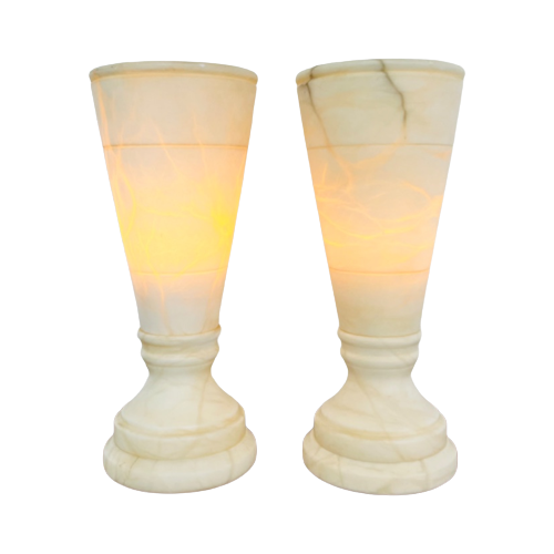 Set Vintage Albasten Lampen Spanje