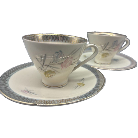 Mitterteich Set Kop En Schotels Pastel 60's 1
