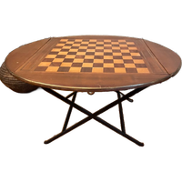 Lage Dambord Tafel Speeltafel Salontafel Vintage Frans