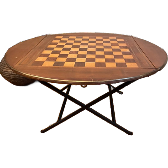 Lage Dambord Tafel Speeltafel Salontafel Vintage Frans 1