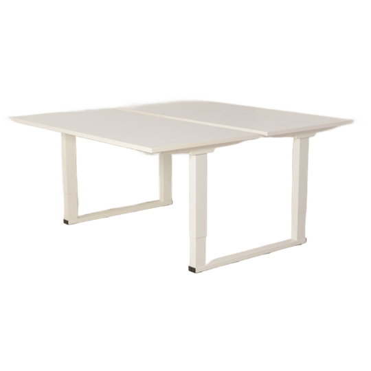 Solidesk Benchwerkplek, Bladkleur Naar Keuze, (2x) 160 X 80 Cm, Hoogte Instelbaar Onderstel 1