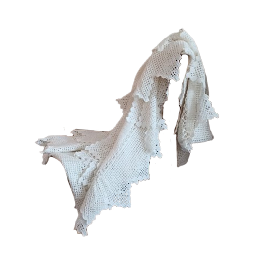 Vintage Sprei. Handwerk Gehaakt. Katoen. 210cmx 190cm. 1