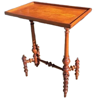 Antieke Spinnen Bijzettafel Sidetable, Haltafel