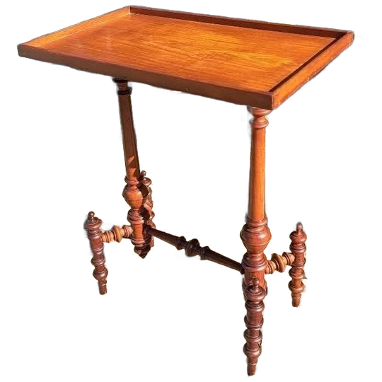 Antieke Spinnen Bijzettafel Sidetable, Haltafel 1