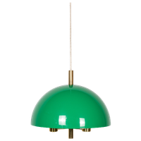 Groene Kunststof Hanglamp Jaren 70