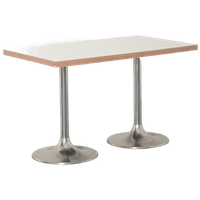 Solidesk Kantinetafel, Wit Blad, 120 X 70 Cm, Vaste Hoogte Onderstel