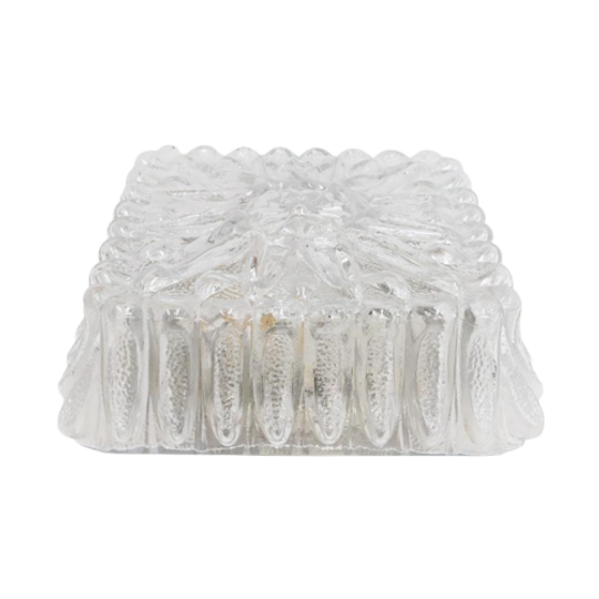Vintage Plafondlamp Glazen Kap 1