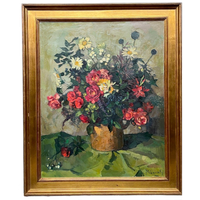 Leo Pringels (1901-1992) “Stilleven Met Bloemen”.