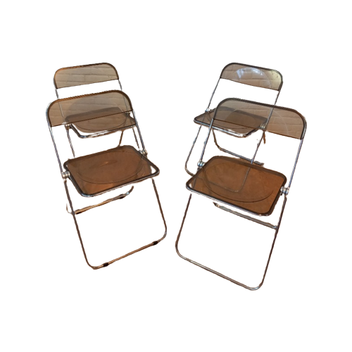 Set Of 4 Plia Chairs, Castelli