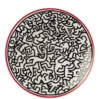 Keith Haring - Handgeschilderd Verzamelbord Porselein (limited Edition)